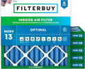 Filterbuy 25x25x2 Air Filter MERV 13 Optimal Smoke & Allergy Defense, by Filterbuy