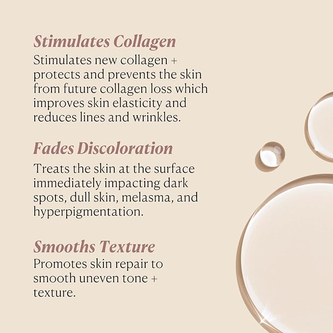 Nakery Collagen Defense Face Serum, 25% Vitamin C Complex with Niacinamide and Peptides, Anti Aging Collagen Booster for Wrinkles and Dark Spots, Brightening Skin Treatment, Made in USA