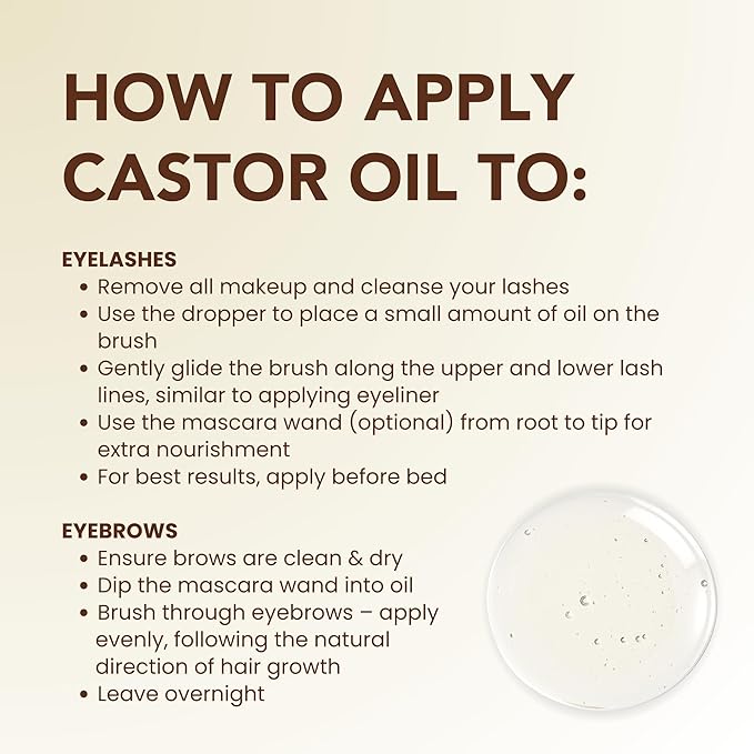 BodyJ4You Organic Castor Oil - 100% Pure Natural Cold Pressed USDA Certified Organic (2 Fl Oz (60 ml) - KIT)