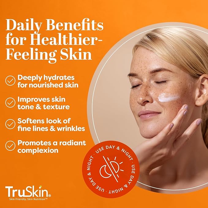 TruSkin Super C Duo with Vitamin C Plus Super Serum for Face, 1 fl oz & Vitamin C Brightening Moisturizer, 2 fl oz – Anti Aging Skin Care Gift Set for Hydrated, Smooth & Firmer-Looking Skin