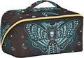 Makeup Organizer Bag, Gothic Skull Butterfly Travel Makeup Bags Makeup Vanity Case Large Capacity Rhombus Cosmetic Toiletry Bag for Girl Women Ladies