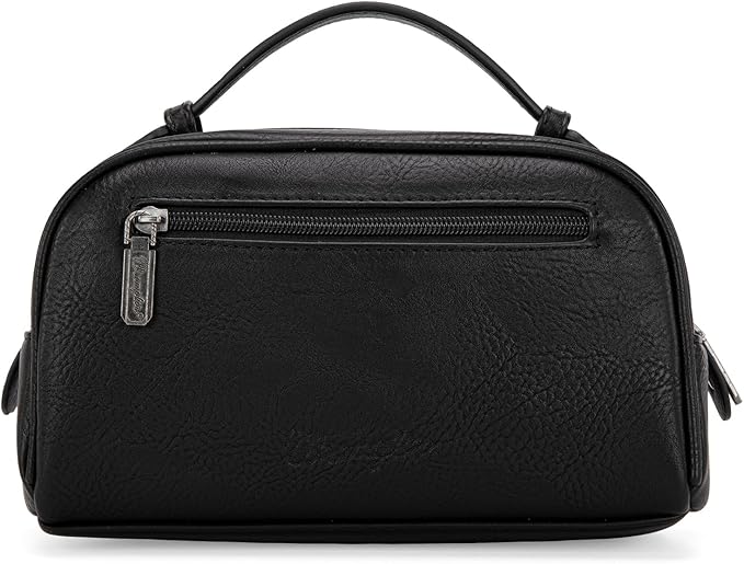 Montana West Wrangler Makeup Bag for Women Small Cosmetic Toiletry Bags Western Paisley Make Up Pouch Durable Cute Travel Purse, Black