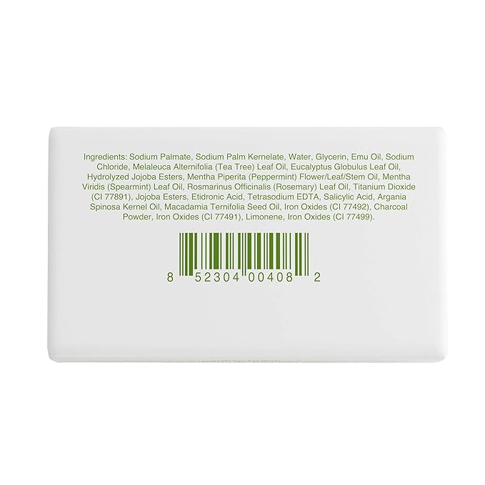 emuaid Therapeutic Moisture Bar, Cleansing Face and Body Bar Soap, Soothes and Repairs Dry, Damaged Skin with 5% Emu Oil, Tea Tree Oil, Argan Oil, Macadamia, & Jojoba, For All Skin Types, 5oz, 1 Pack