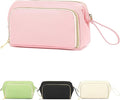Travel Makeup Bag, Wide-open Cosmetic Bag Make Up Organizer Case with Brushes Pocket for Women, Large Family Toiletry Bag Skincare Pouch for Toiletries Accessories