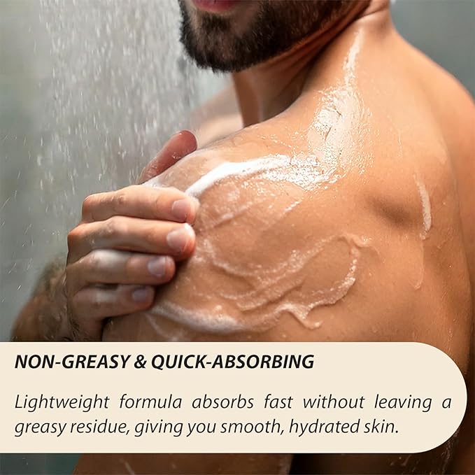 Shower Body Cream - Pear with Shea Butter, Collagen, Vitamin E and Aloe Vera - Moisturizing, Nourishing, and Soothing Skin Care - By Natural Splash.