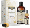 Avatra Sandalwood Essential Oil 100ML (3.38 OZ) with Glass Dropper and Travel Bottle, Pure and Natural Therapeutic Grade Sandalwood Oil for Diffuser, Aromatherapy, Massage, and DIY Candle Products