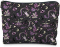 Purple and Black Halloween Makeup Bag, Halloween Gifts for Women, Witchy Makeup Bag, Witchy Gifts for Women, Witch Stuff, Goth Gothic Makeup Bag, Gothic Gifts for Women, snake