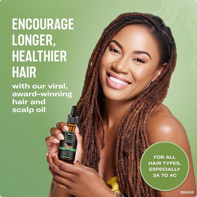 Rosemary Batana Oil，Organic Hair Growth，Promotes Hair Thickness, Nourish Scalp and Hair for All Hair Tapes (1 Fl Oz)