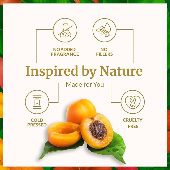 SVA Apricot Seed Oil Organic - 4 Fl Oz – 100% Natural Cold Pressed Organic Apricot Oil - for Face, Skin Care, Hair Care, Scalp Massage & Body Massage – Carrier Oil with Dropper