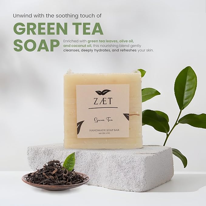 Green Tea Soap Bar - 2 Pack