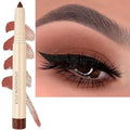 Eyeshadow Pencil Makeup, Waterproof Hypoallergenic Long Lasting Crayon, Highlighter Matte Cream Eye Shadow Stick, Glitter Primer Palette Shimmer Eyeliner Pen, Cocoa Matte