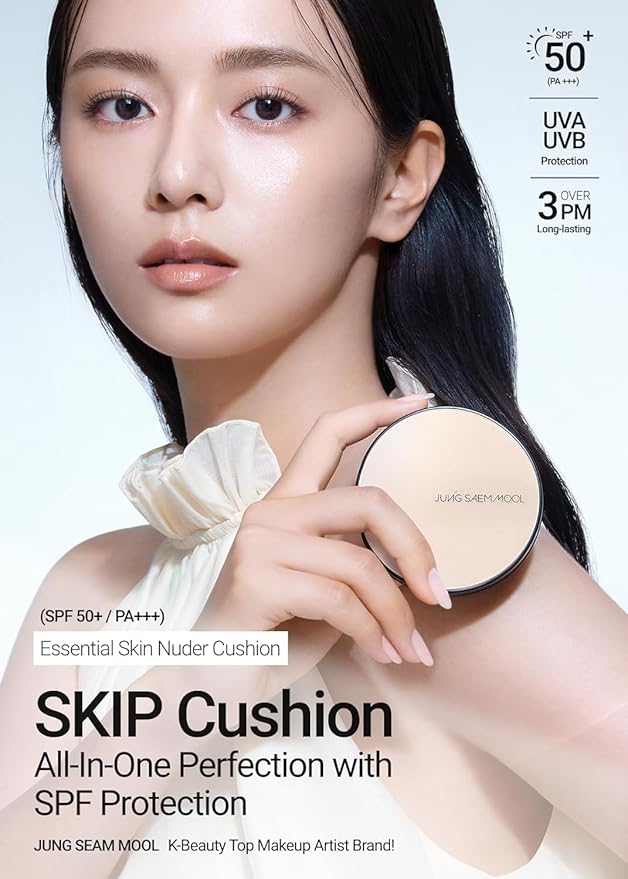 JUNG SAEM MOOL [ SPF ] Essential Skin Nuder Cushion (25 Bronze) | Refill Included (0.98 Fl Oz) | SPF50 Broad Spectrum | Natural Finish | Makeup Artist Brand