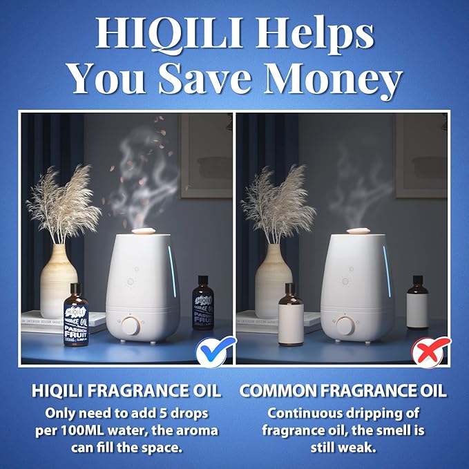 HIQILI Passion Fruit Fragrance Oil for DIY Candle, Soap, Perfume Making, Essential Oil Diffuser Use, Long Lasting Fresh & Exotic Scents - 3.38 Fl Oz