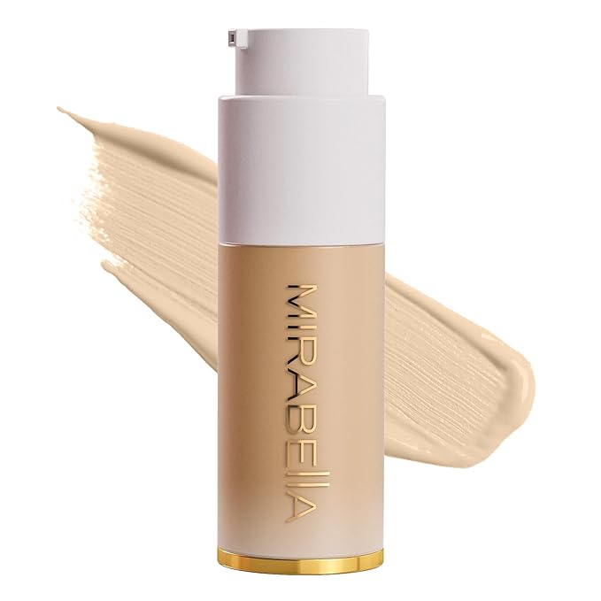 MIRABELLA - Invincible for All HD Liquid Foundation, Moisturizing Face Products for All Skin Types, Full-Coverage Lightweight Foundation Makeup, Moisturizing & Hydrating Beauty Care, Fair F60