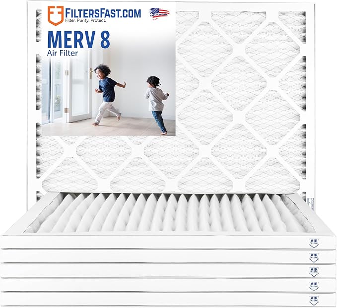Filters Fast 18x22x1 Air Filter MERV 8, Made in the USA, Actual Size: by FiltersFast