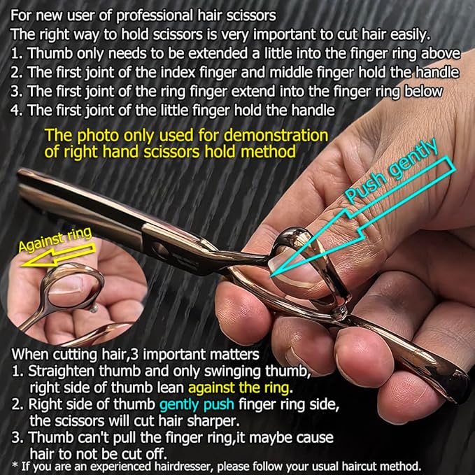 5.5 Inch Hair Thinning Scissors 440C Thinning Shears Professional Hair Shears Barber Scissors Convex Edge KINSARO for Hairdresser Barbershop or Home Use
