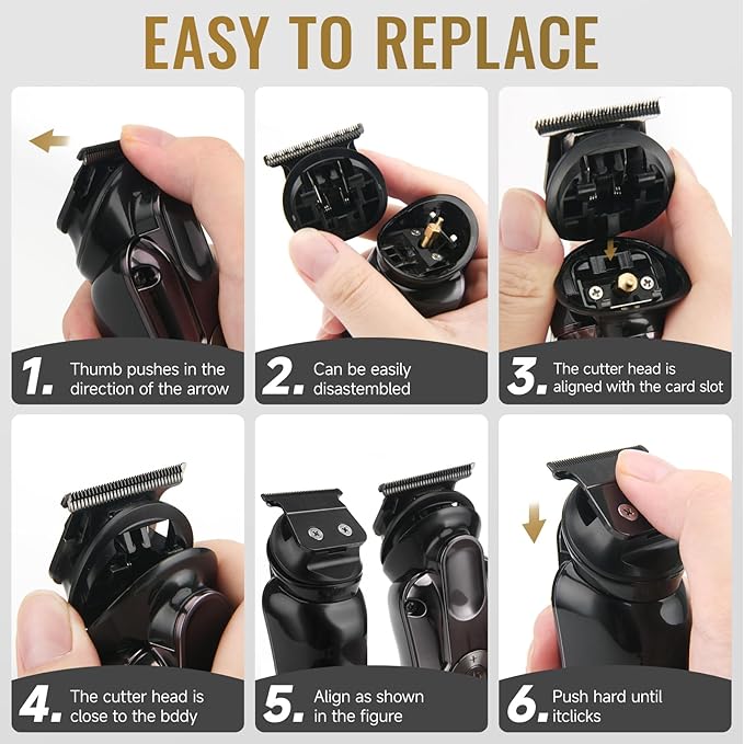 Professional Beard Trimmer for Men - Hair Clippers Men's Grooming Kit,Waterproof Cordless Rechargeable Electric Shaver Zero Gapped Trimmer Fading & Nose Hair Trimmer, Grooming at Home