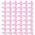 Ondder 48 Pcs Pink Butterfly Hair Clips for Styling and Sectioning - Pro Claws Clamps for Cutting, Coloring - Hair Accessories for Women Girls