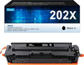 202X Toner Cartridges Black - High Yield 1 Pack Compatible Replacement for HP 202X 202A Work with Color Laserjet Pro MFP M281fdw Toner, M281cdw Toner Cartridges, Color Laserje Pro M254 | CF500X