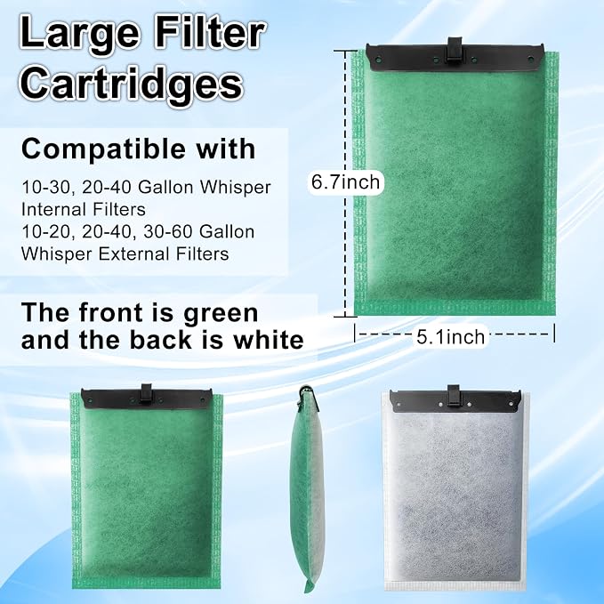 driamor 10 Pack Large Filter Cartridges Compatible - Image 3