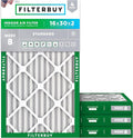 Filterbuy 16x30x2 Air Filter MERV 8 Essential Dust & Allergy Defense, by Filterbuy