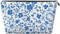 Womens Leather Makeup Bag Cosmetic Bag Travel Toiletry Bags Make Up Bags for Women Adult (Colorful Butterfly-1)