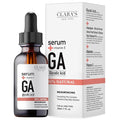 CLARA'S NEW YORK Glycolic Acid Facial Serum with Vitamin E for Exfoliating Smoothing Glowing Face Skin - Made in USA 30ml (1Fl/Oz) (Glycolic Acid)