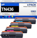 TN436 Toner Cartridge 4 Pack Replacement for Brother TN436 TN-436 Toner Compatible with Brother HL-L8260CDW, L8360CDW, MFC-L8690CDW, L8900CDW, DCP-L8410CDW Printers