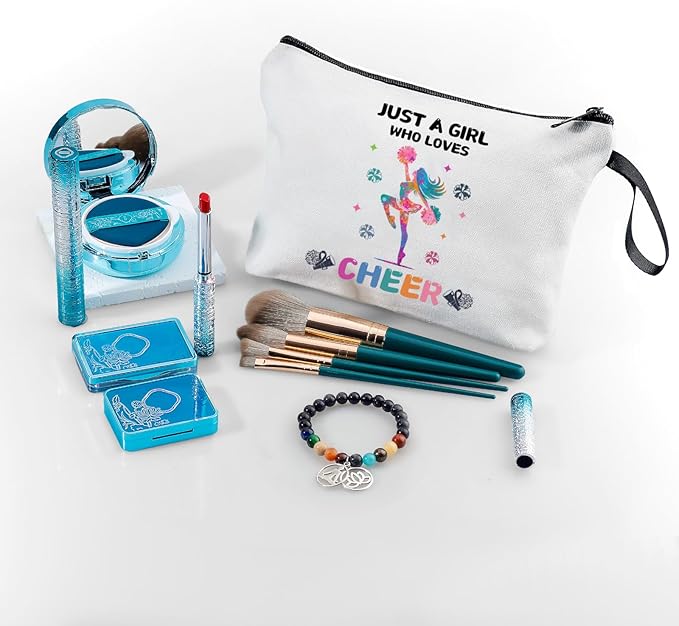 Cheer Makeup Bag, Multicolour, Cheerleader Gift, Travel Organizer