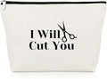 Hairdresser Gift for Women Hair Stylist Gift Makeup Bag Funny Birthday Present for Hair Dresser Stylists Barber Hairstylist Cosmetic Bag Appreciation Present Cosmetology Graduate Cosmetic Pouch