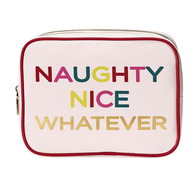 Conair Travel Double Zip Organizer - Toiletry Bag - Makeup Bag - Travel Makeup Bag - Makeup Organizer - Gifts for women - Light Pink