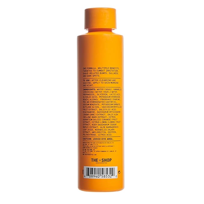 The Shop by Lebron James Men's Aftershave Toner, Anti-Bump Solution, Witch Hazel & Gentle Acids, Soothes Post-Shave Irritation, Prevents Ingrown Hairs, Refreshing Eucalyptus Scent, 5 Fl Oz