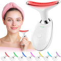 Red-Light-Therapy-for-Face, Facial Massager Wand with 7 Color - Birthday, Christmas, Mothers Day, Valentines Day, Self Care Gifts for Her Women Mom Best Friend Wife Teacher (White)