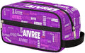 Personalized Makeup Bag with Name, Best Friends Teen Women Mom Birthday Gift Toiletry Travel Bag for Toiletries, Bright Purple Solid Color Background