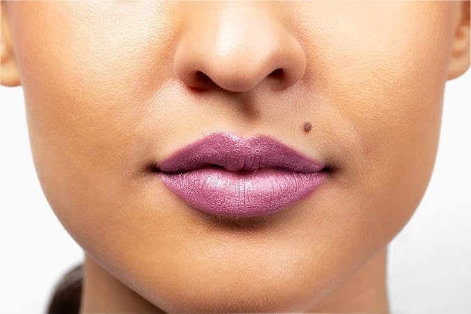 Aromi Light Pink Metallic Matte Liquid Lipstick | Rosy Lip Color with Shimmery Finish for Women, Long-Lasting, Vegan, Waterproof (Cotton Candy)