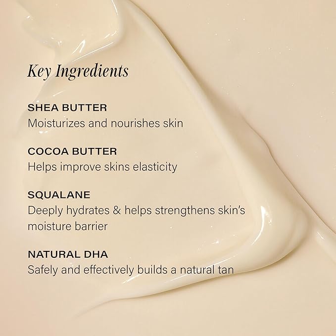 + Lux Unfiltered N°32 Gradual Self Tanner, Hydrating Self Tanning Lotion with Shea Butter & Squalane - Non-Sticky, No Transfer, Natural-Looking Tan - Vegan & Cruelty-Free Sunless Tanner - Santal