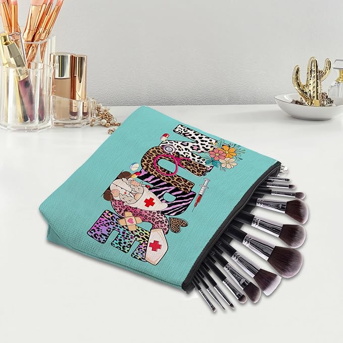 Nurse Gifts for Women Makeup Bag, Gifts for Nurses Female, Nurse Accessories Bag for Work, Nursing Essentials for Nurses, Best New Nurse Gifts Supplies Pouch