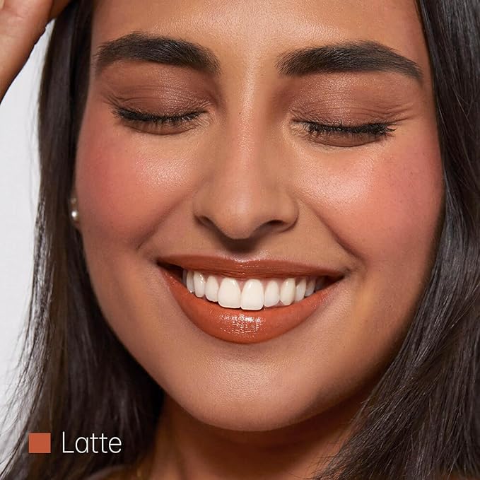 2-Pack Petal Pink&Latte Brown Moisturizing Lipstick Set – Hydrating Creamy Lip Color for Dry, Cracked Lips, Weightless Glossy Lip Balm with Vitamin E, Long Lasting Vegan Lipstick