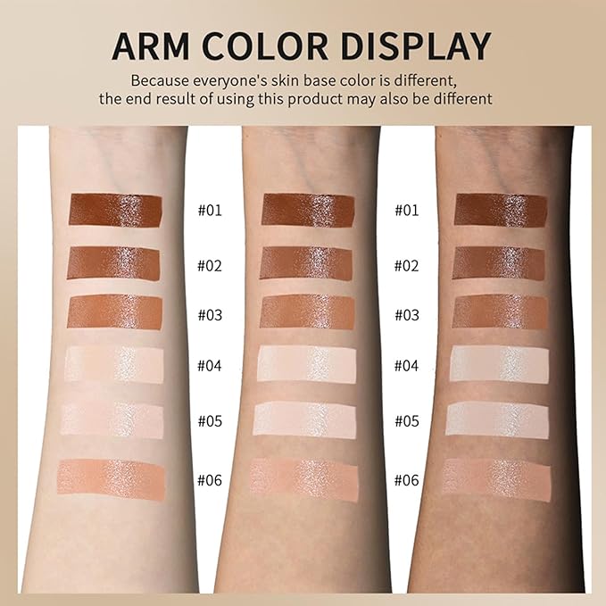 3 Pcs Beauty Balm Serum Boosted Skin Tint Foundation Stick Solid Tinted Moisturizing Serum Contour Stick for Flawless, Sheer to Medium Coverage, Radiant & Dewy Finish, Face Tinted Foundation(3# 5# 6#)