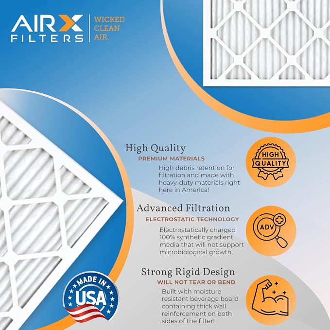 10x24x1 Air Filter MERV 11 Rating, 12 Pack of Furnace Filters Comparable to MPR - Image 3