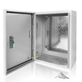 Electrical Box 20 x 16 x 6 Inch Indoor Outdoor Electrical Enclosure Box Steel by Fsehyue