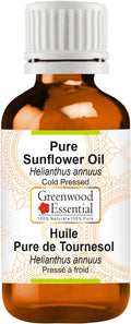 Greenwood Essential Pure Sunflower Oil (Helianthus annuus) Cold Pressed 5ml (0.16 oz)