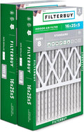 Filterbuy 16x25x5 Air Filter MERV 8 Essential Dust & Allergy Defense, Pleated by Filterbuy