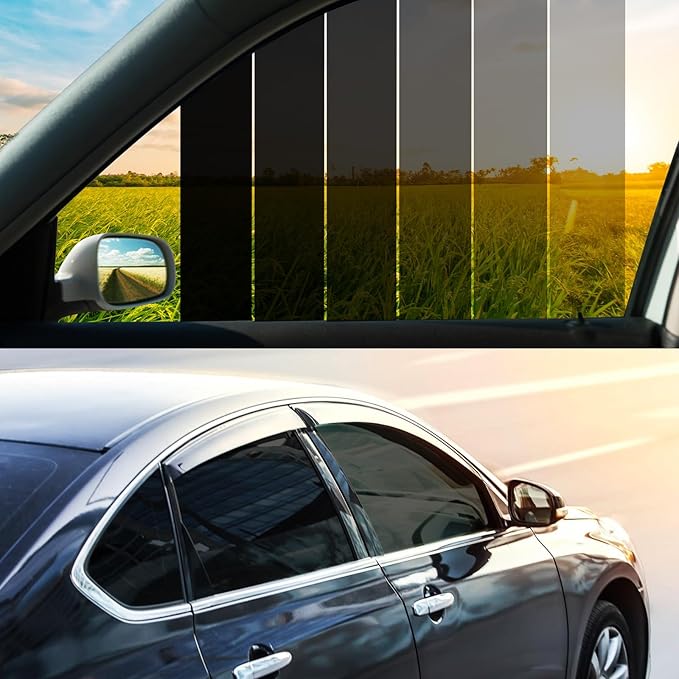 Vepagoo 2025 Nano-Ceramic Eco 15% VLT Car Window Tint (20" x20FT) |Fade-Proof 10Yrs | 3X Heat Blocking | 99% UV Rejection-Covers 4 Windows