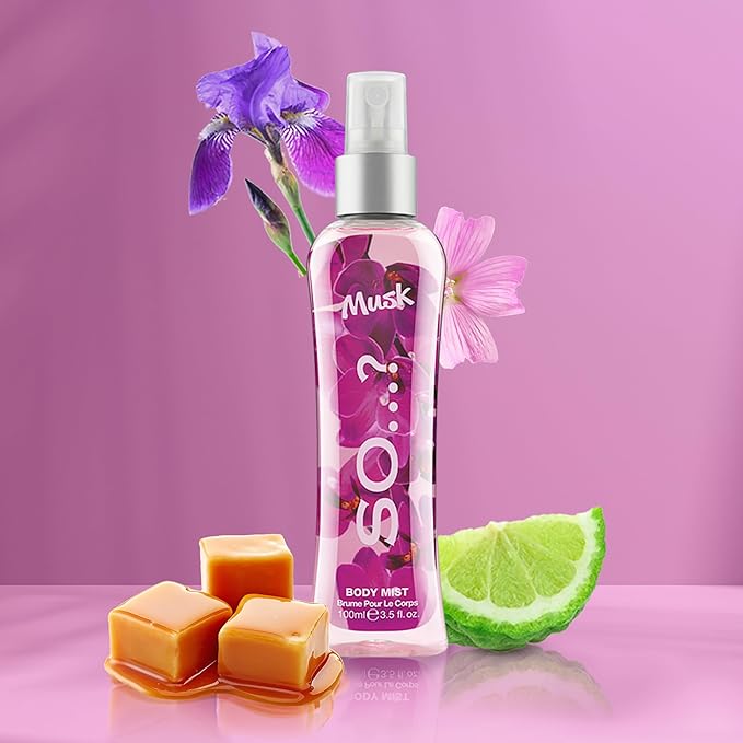 So...? Musk Body Mist for Women - 3.5 oz Body Mist - Pack of 2