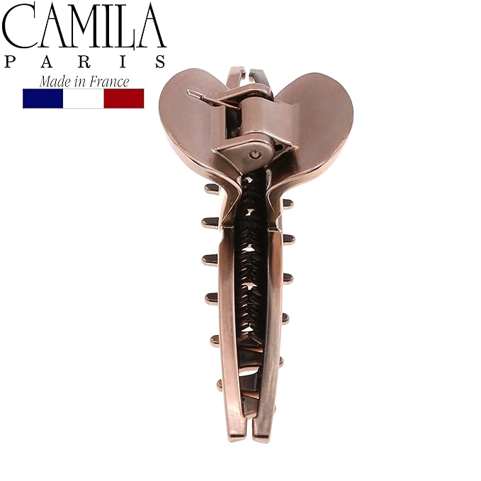 Camila Paris CP2597 French Hair Clip for Women, Narrow, Strong Hold Grip Double Teeth Girls Hair Claw Clips Jaw, Fashion Durable Styling Hair Accessories for Women, Made in France