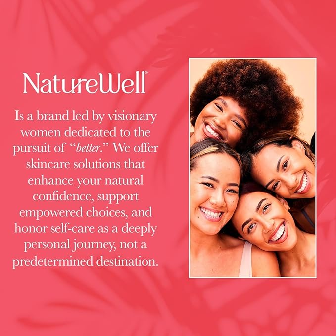 NATURE WELL Beamy Brightening & Moisturizing Body Cream, Lightweight & Quick-Absorbing Formula to Help Improve Tone & Texture, Scented with Black Currant, Jasmine & Vanilla Woods,12 Oz
