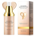 4 in 1 Foundation Liquid, Medium Spectrum Coverage Makeup with SPF 50+, Hydrating & Longwearing & Waterproof Color Changing Foundation for Gym, Sports, Dancing