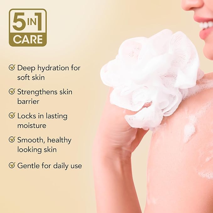 Botanic Hearth Coconut & Ceramides Body Wash Hydrating Shower Gel, Gentle Cleanser with 5 in 1 Care Sulfate Free, Paraben Free, Dye Free 16 fl oz