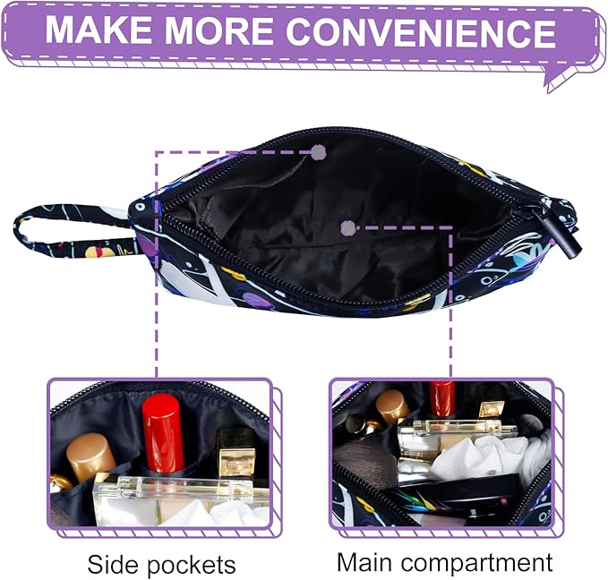 Gloppie Makeup Bag Cute Sunscreen Bag Travel Cosmetic Bag Must Have Purse Essentials Swans